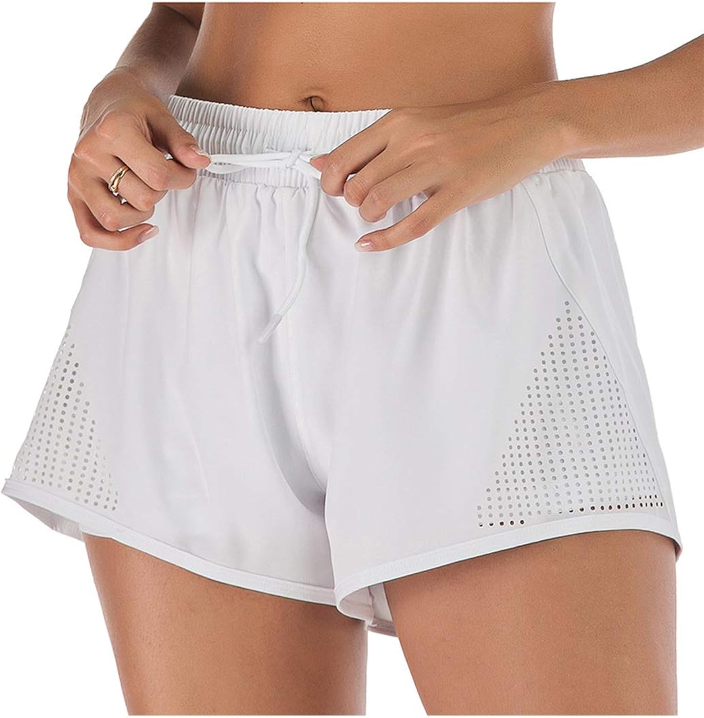 Anna-Kaci Women's Running Shorts Gym Athletic Shorts Pockets: Clothing