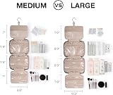 BAGSART Hanging Toiletry Bag Travel Large Wash Bag Peach Skin Polyester Lake view 2