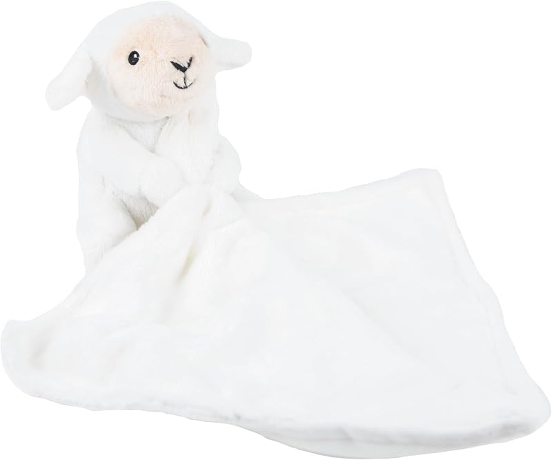 Webbox Layla the Cuddle Lamb Soft Blanket Toy for Dogs Puppies Crinkle Squeaker