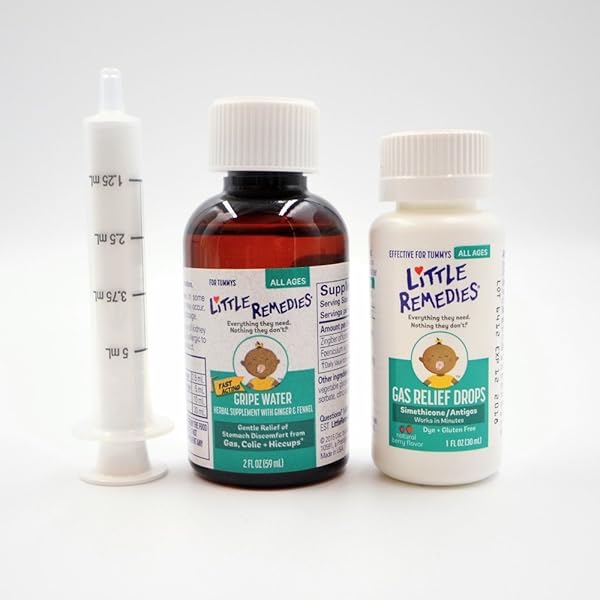 LITTLE REMEDIES, NEW BABY ESSENTIALS KIT, 6 NEWBORN ESSENTIALS, SALINE NASAL SPRAY, GAS RELIEF DROPS, GRIPE WATER, FEVER RELIEVER, & DIAPER OINTMENT
