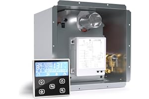 Hillhub RV Tankless Water Heater, 3.9 GPM Propane Instant Hot Water Heater for Motorhome Camper, 65,000 BTU On-Demand with Stable Temperature for Outdoor Shower & Travel Trailers