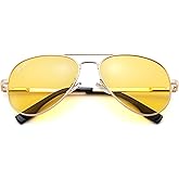 Pro Acme Classic Polarized Aviator Sunglasses 100% UV Protection, 52mm 58mm 63mm