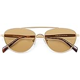 VANLINKER Polarized Trendy Aviator Metal Cat Eye Sunglasses for Women Men Retro Vintage Shades VL9868