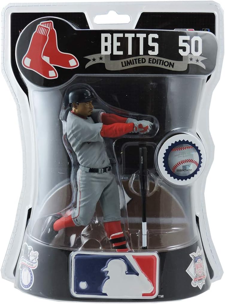 Mookie Betts Boston Red Sox's 6" 2017 Exlusive Figure Road Uniform Road Jersey Variation Rookie