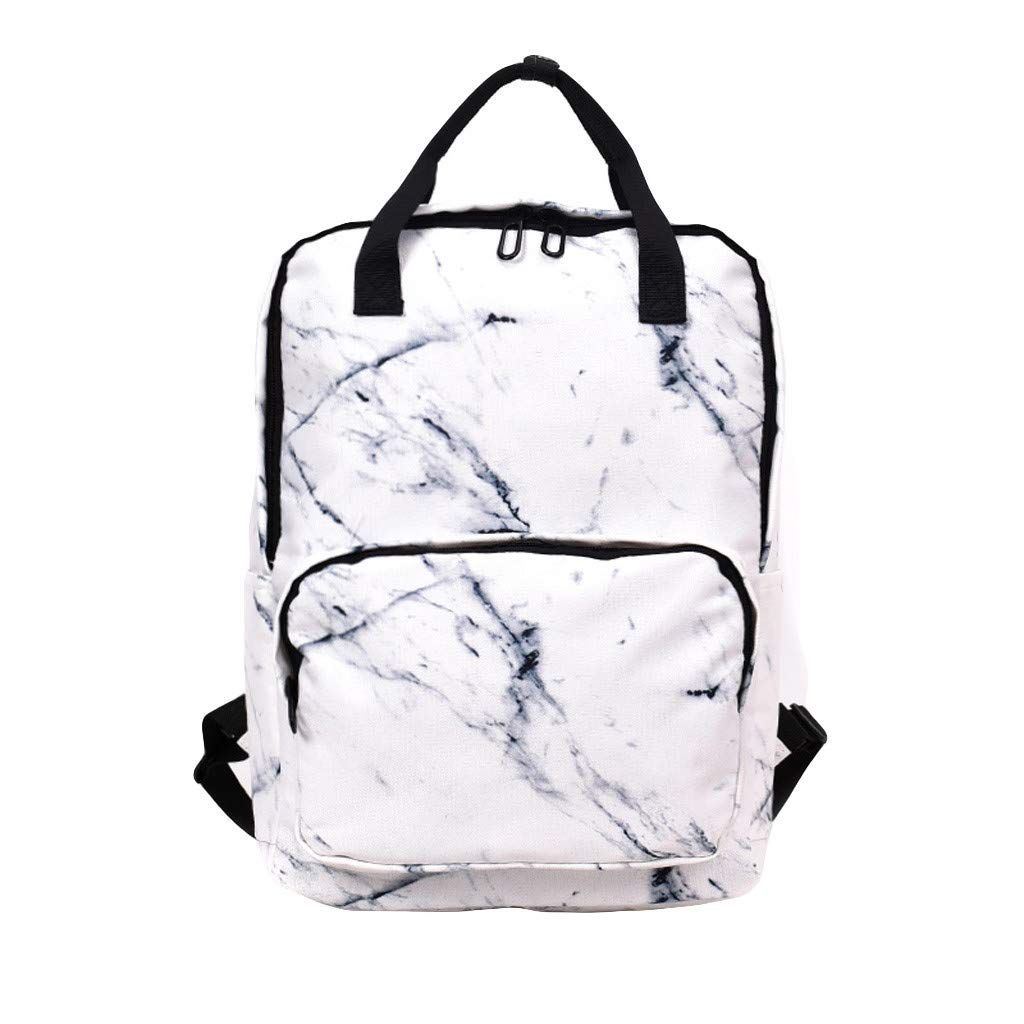 white school backpack