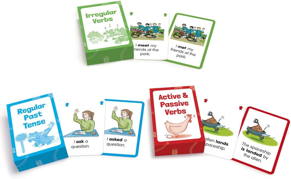 Junior Learning Verb Flashcards, Multicolor, M - Image 4