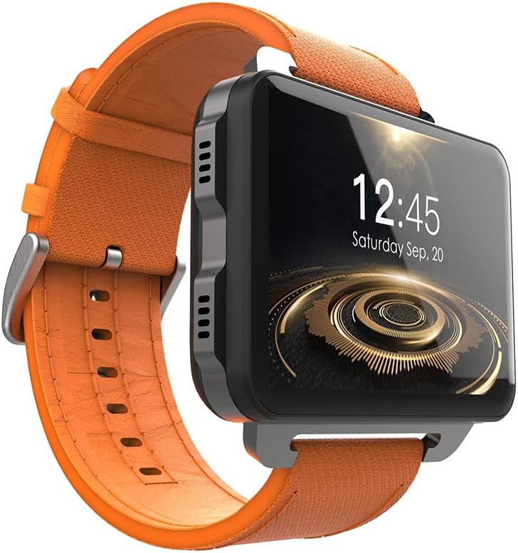 Famyfamy Smart Watch, LEM4 PRO 1+16G Smart Watch, GPS Fitness Tracker Heart Rate Monitor Tracker Smartwatch, Smartphone Watch for Men Women Kids, Orange