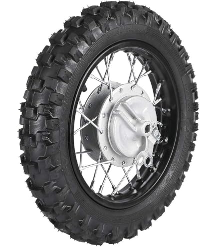 Acouto Pit Bike Rear Wheel Assembly 2.5-10 With Disc & Sprocket - Complete Kit For Mini Dirt Bikes