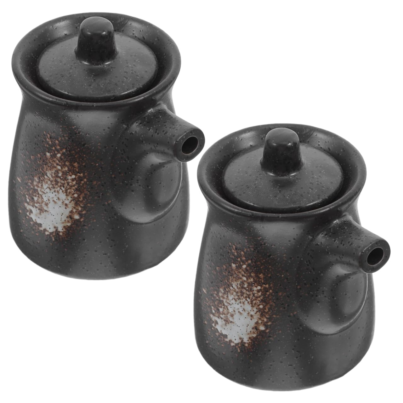 Photo 1 of BESTOYARD 160ML Ceramic Oil Dispenser Set of 2 Soy Sauce Container Set, Each, Olive Oil and Vinegar Jar for Kitchen, Condiment Bottle, Sushi Sauce Container
