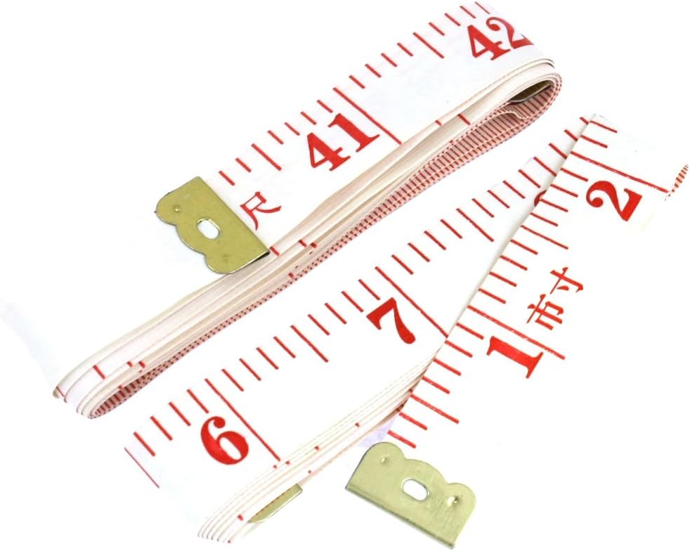 Aexit White Soft Fiber Glass Seamstress Sewing Cloth Ruler 45 cun 150cm (845e62aaafdbfd3f959f0c2a8155f344)