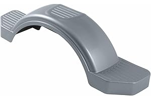 Fulton Trailer Fenders Plastic Fender, 14-Inch Tire Size, Silver
