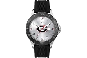 Timex Tribute Men's Collegiate Gamer 42mm Watch – Georgia Bulldogs with Black Silicone Strap