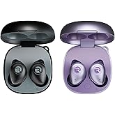 Raycon Fitness Bluetooth True Wireless 2X Earbuds Bundle (Black & Purple) - Built in Mic 56 Hours of Battery, IPX7 Waterproof, Active Noise Cancellation, Awareness Mode, and Bluetooth 5.3