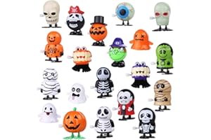 CCINEE 20 Packs Halloween Wind Up Toys Assorted Clockwork Toys for Goody Bag Filler