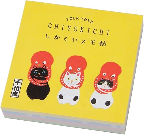 Amazon Co Jp メモ帳 千代吉 ブロック メモパッド 猫に蛸 オリエンタルベリー 和風文具 インバウンド グッズ 通販 おもちゃ