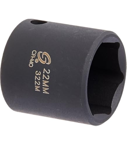 GEARWRENCH 3/8" Drive 22mm Deep Impact Socket - 6 Point Metric - Chrome Molybdenum Steel