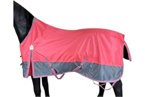 BARN & STABLE 420D Breathable&Waterproof Horse Sheet Summer Sheet for Horse with Removable Web Leg Straps