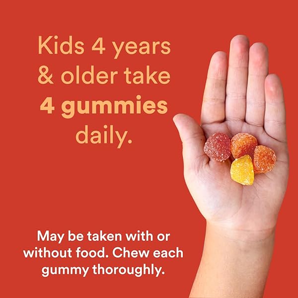 SMARTYPANTS KIDS MULTIVITAMIN GUMMIES: OMEGA 3 FISH OIL (EPA/DHA), VITAMIN D3, C, VITAMIN B12, B6, A, K & ZINC FOR IMMUNE SUPPORT, BIOTIN, GLUTEN FREE, THREE FRUIT FLAVORS, 120 COUNT (30 DAY SUPPLY)