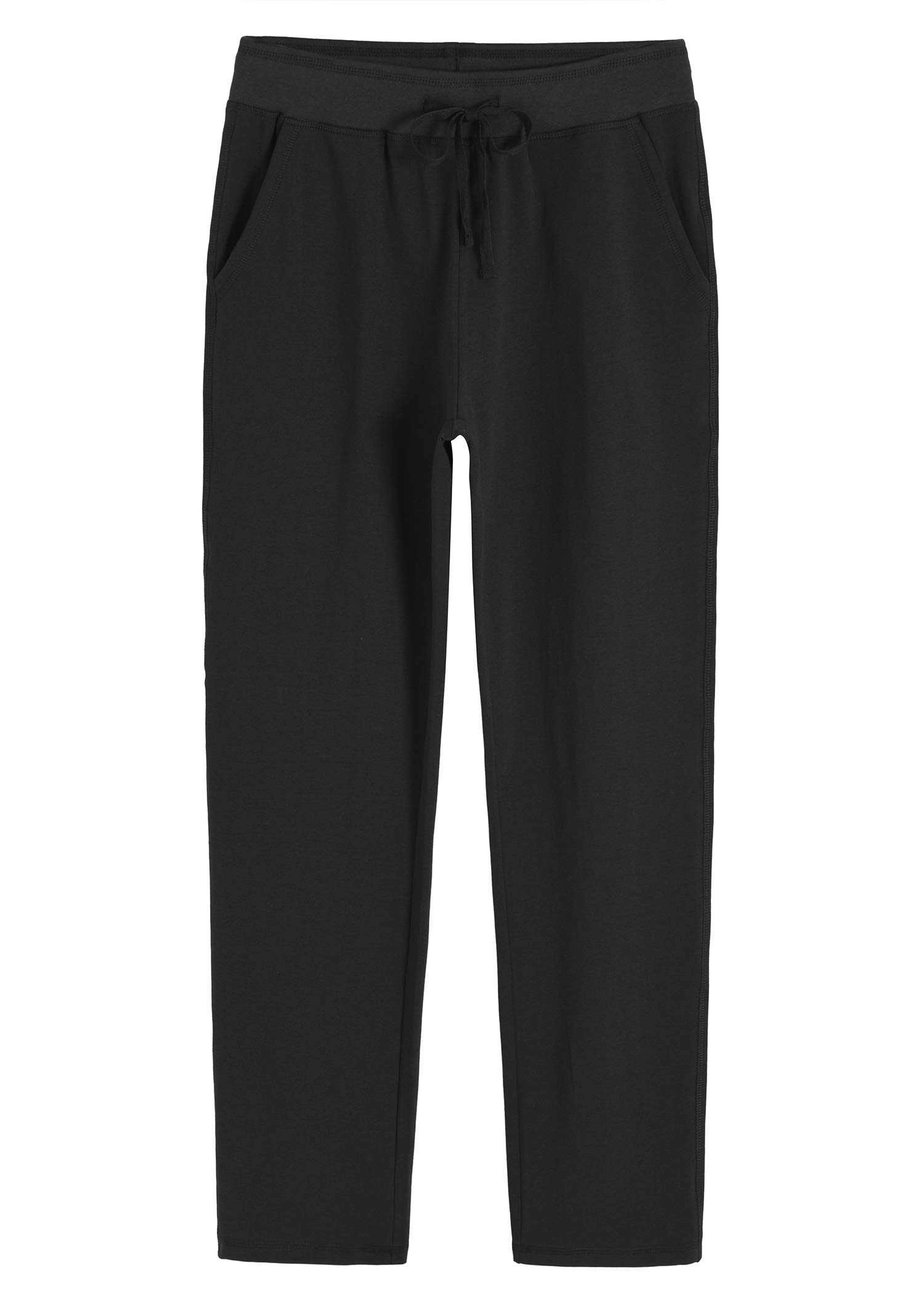 Photo 1 of Weintee Women's Cotton Sweatpants with Pockets L Black