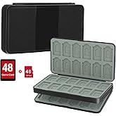 rapell 48 Game Card Case Compatible for Nintendo Switch 2/Switch/Switch lite, 48 Game Holder Cartridge Compatible for Switch Game Cards , Compact & Portable Game Storage Box