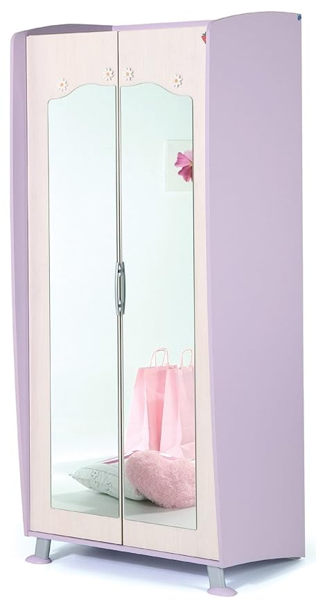 Girls Lilac Bedroom Furniture Lilla 2 Door Wardrobe Amazon Co