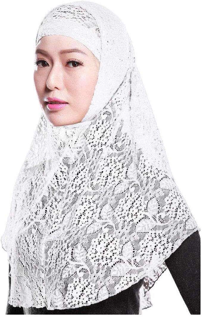 Ansemen Musulmane Hijab Islamique Femmes Voilees Dentelle Couvre Chef Sous Echarpe Foulard Dubai Saudi Turkey Turban Echarpe Extensible Ajustable Amazon Fr Vetements Et Accessoires