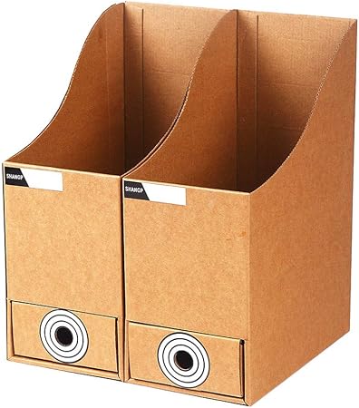Amazon Kama Bridal 書類収納ケース ファイルボックス 大容量 A5サイズ 引き出し付き 文房具 小物収納 卓上整理スタンドケース 大容量 分類用インデックス付 二枚セット 収納ケース 文房具 オフィス用品