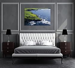 Pebble Beach Golf Course Canvas Wall Art for Living