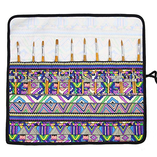 1 Pockets+Brushes+Holder+Canvas+Bohemia