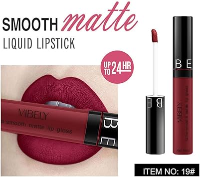 99lamour Rouge à Lèvres 29 Couleurs Mini Rouges à Lèvres Mat Liquides Longue Durée Rouge à Lèvres Liquide Waterproof Hydratant Brillant Maquillage à