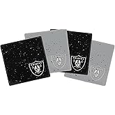 Rico Industries NFL Football Standard Set of 4 Ceramic Drink Coasters with Non-Slip Cork Base for Drinks