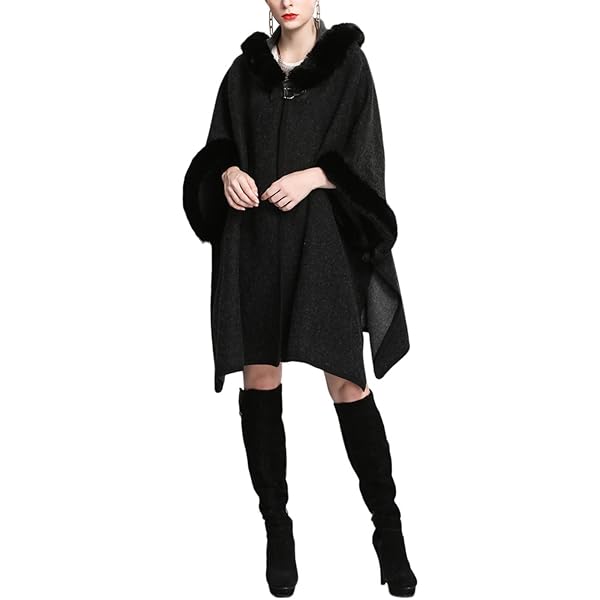 ジャケット・アウター L'Or Irregular hem cape coat Men's Solid Colours Trench Coat Casual Cape Cloak Irregular