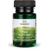 Swanson L. Reuteri Probiotic Plus with L. Rhamnosus L. Acidophilus & FOS Prebiotic Digestive Support 7 Billion CFU 30 Veggie 