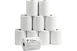 LuckyGuard 4" x 6" Direct Thermal Shipping Labels 2500 Thermal Label Stickers Commercial Grade 10 Rolls Perforated Shipping Label Compatible with Zebra, Rollo, Jadens, Nelko (10 Rolls - 2500 Labels)