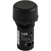 ABB CP110B-10 Push Button Operator, 22 mm, Momentary, 1 NO, Flush Operator, Black
