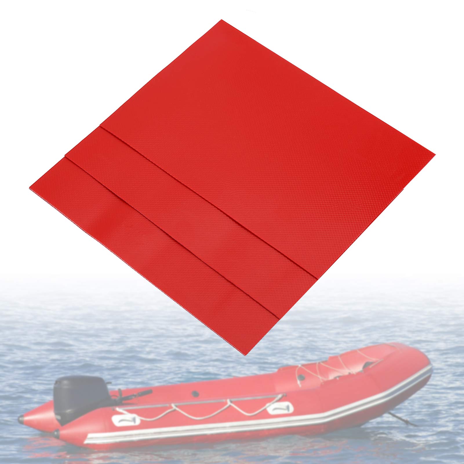 Yosoo Health Gear Inflatable Boat Puncture Repair Kit, 3PCS Inflatable Repair Patches Waterproof Pvc Repair Patches for Inflatable Raft Boat Canoe Kayak(Red)