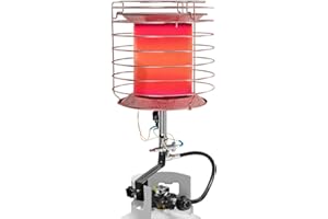 COSTWAY Propane Tank Top Heater, 42,000 BTU Portable Gas Tank Heater with Tip-Over Safety Auto Shut-Off Switch, 360 Degree Propane Heater for Indoor Outdoor Patio Garage Camping