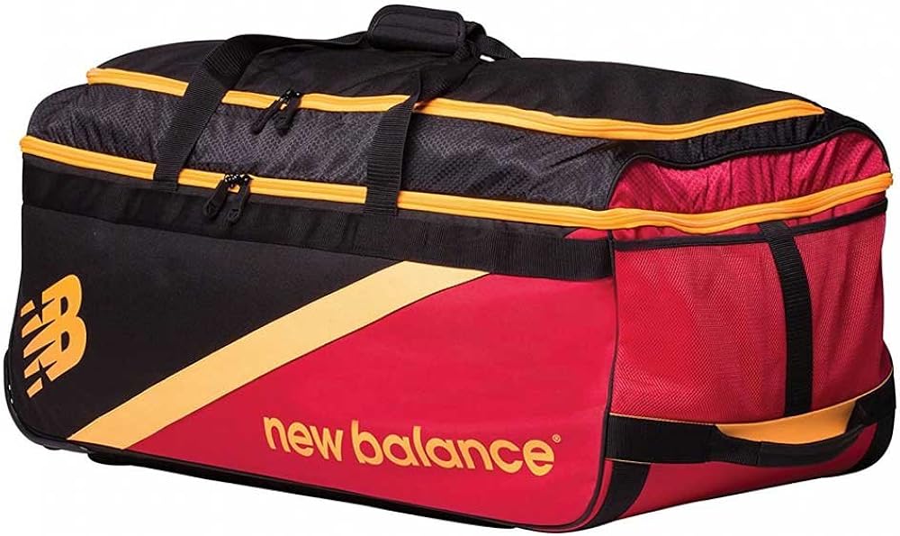 New Balance 2017 TC 460 Wheeled Cricket Bag Black/Red