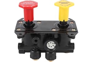 Heavy Duty Truck Brake Valve | ABS Metal Dash Control for Major Commercial Trucks | 3/8" Port Connections | OEM Replacement f
