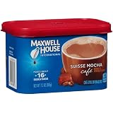 Lot Of 4 Maxwell House Suisse Mocha Café Instant Coffee – With Creamer – Fresh, Free Shipping