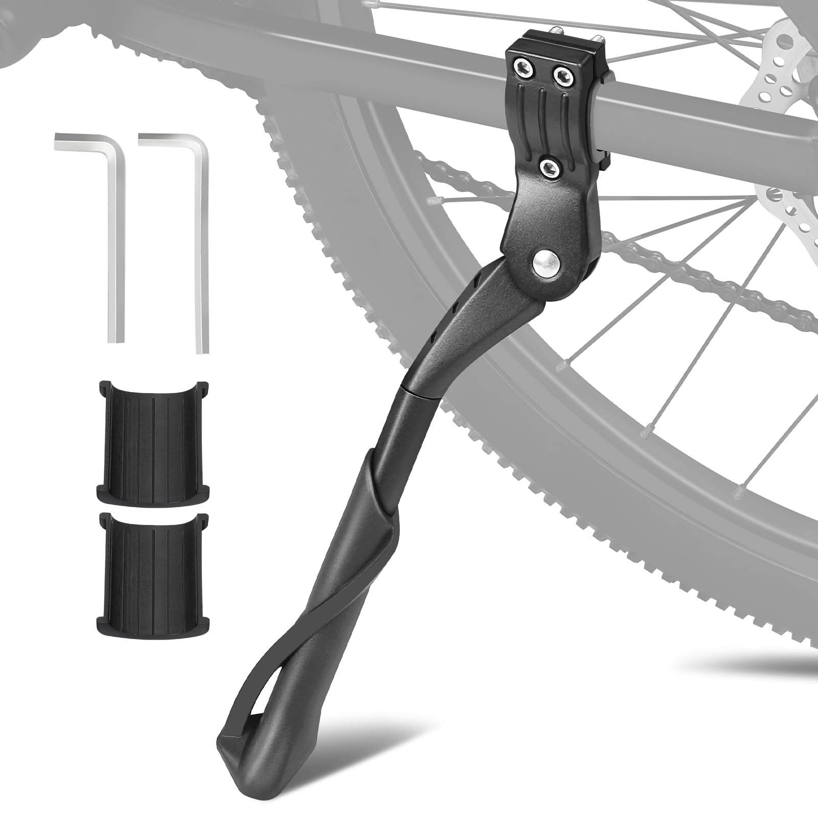 ioutdoor Bike Kickstand Height Adjustable Universal Bicycle Kickstand for 24-29 Inches Mountain Bike Road Bike