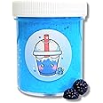 Blue Raspberry Slushy Snowfizz Handmade Scented Slime 4oz - Hoshimi Slimes