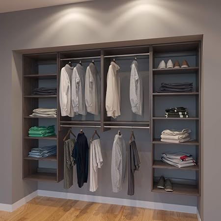 Amazon.com: Modular Closets 8 FT Plywood Closet Organizer System - 96