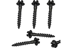 GRANDI 5 PCS Air Filter Box Screw, Alloy Air Box Retainer Fastener, Wear-Resistant & Rust-Proof Design, Compatible with Chrysler Chevrolet Dodge Jeep Pontiac (Black)