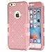iPhone 6 Plus Case,iPhone 6S Plus Phone Case,HKW (TM) 3 in 1 Armor Shockproof Back Case Cover for Apple iPhone 6/6S Plus 5.5 Inch Case (Rose Gold) (MA1842)
