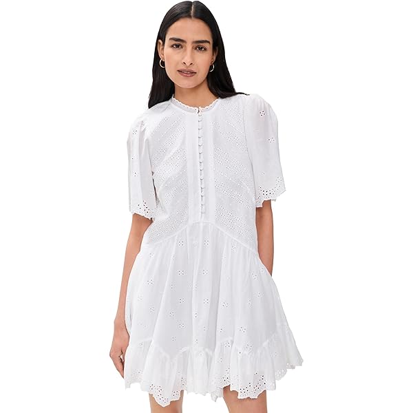 Free People Women's Ronnie Poplin Mini Dress, White at Amazon Women's Clothing store Free People Women's Ronnie Poplin Mini Dress, White at Amazon Women's Clothing store