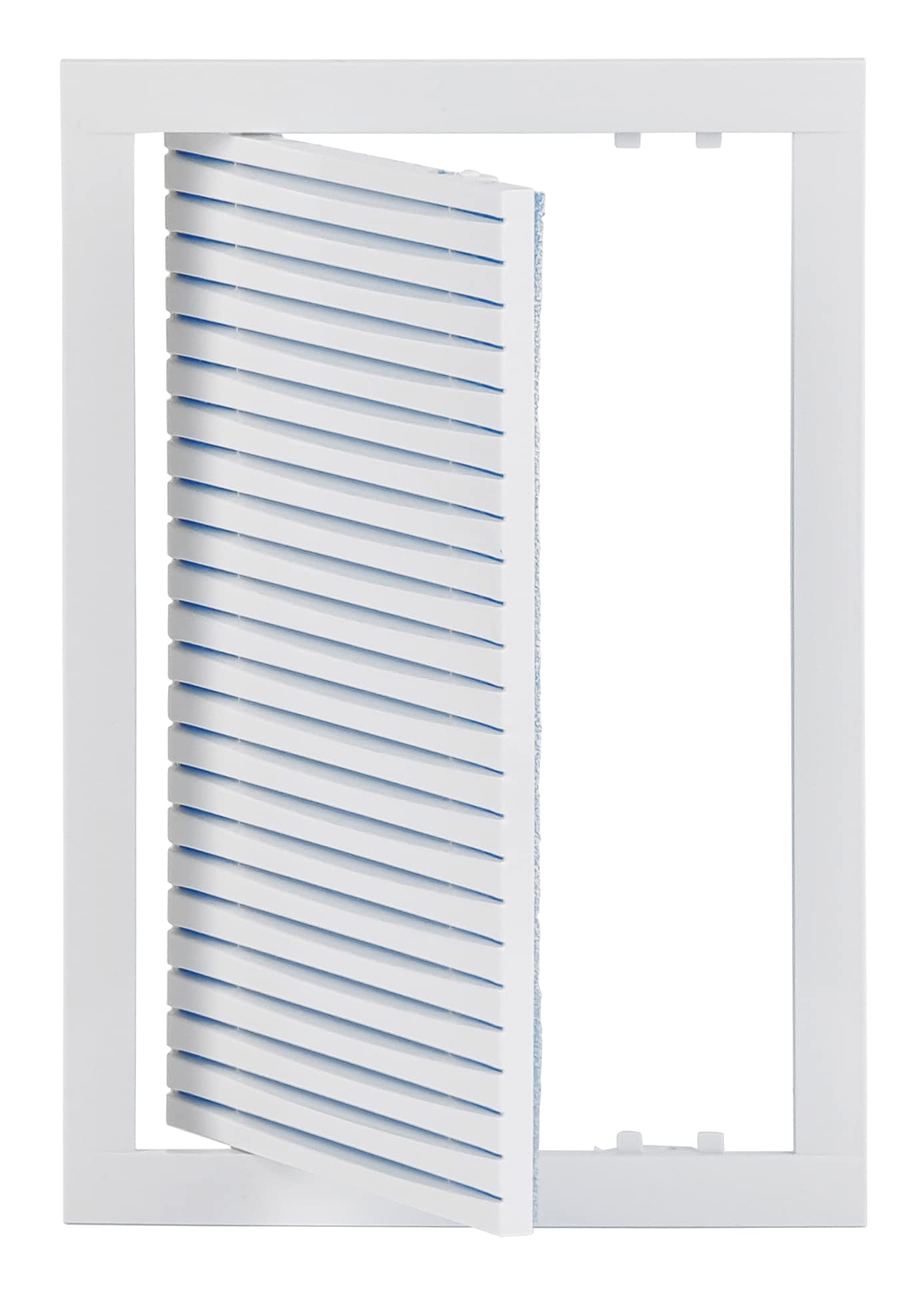 Steinberg14 White ABS Plastic Return Air Grille with Filter - 20x30cm / 8x12'' Ventilation Cover