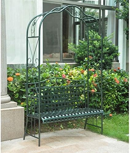 International Caravan Mandalay Iron Arbor Bench