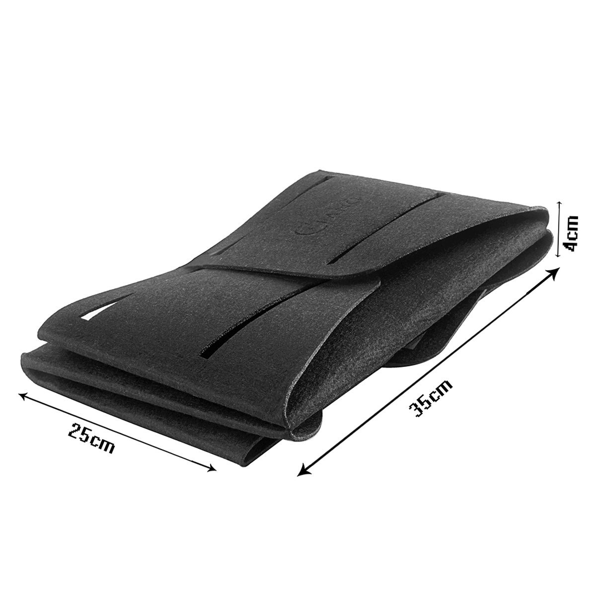 Collapsible Storage Bin Basket Organizing Box Closet Organizer with Handles for Office, Bedroom, Toys, Laundry (Black)