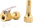 Godeson Straight Air Chucks with Clip for Tire Inflator and Guages, Pack of Clip-on and Twist-on chucks(Pack of 2pcs)